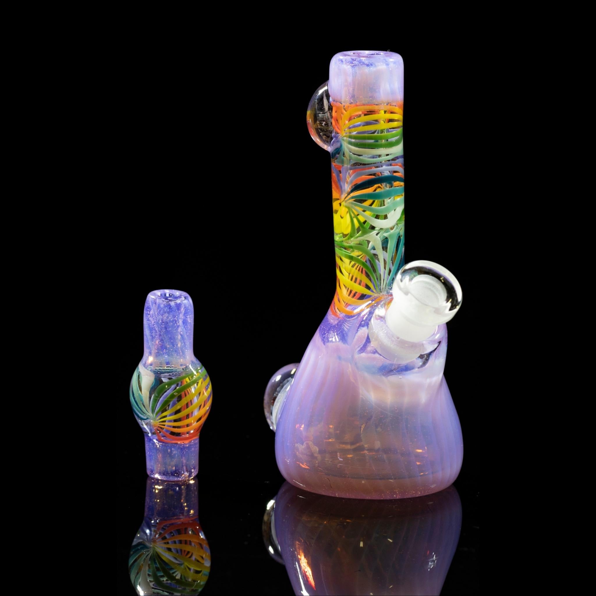 Peejay Glass - Lavender Rainbow