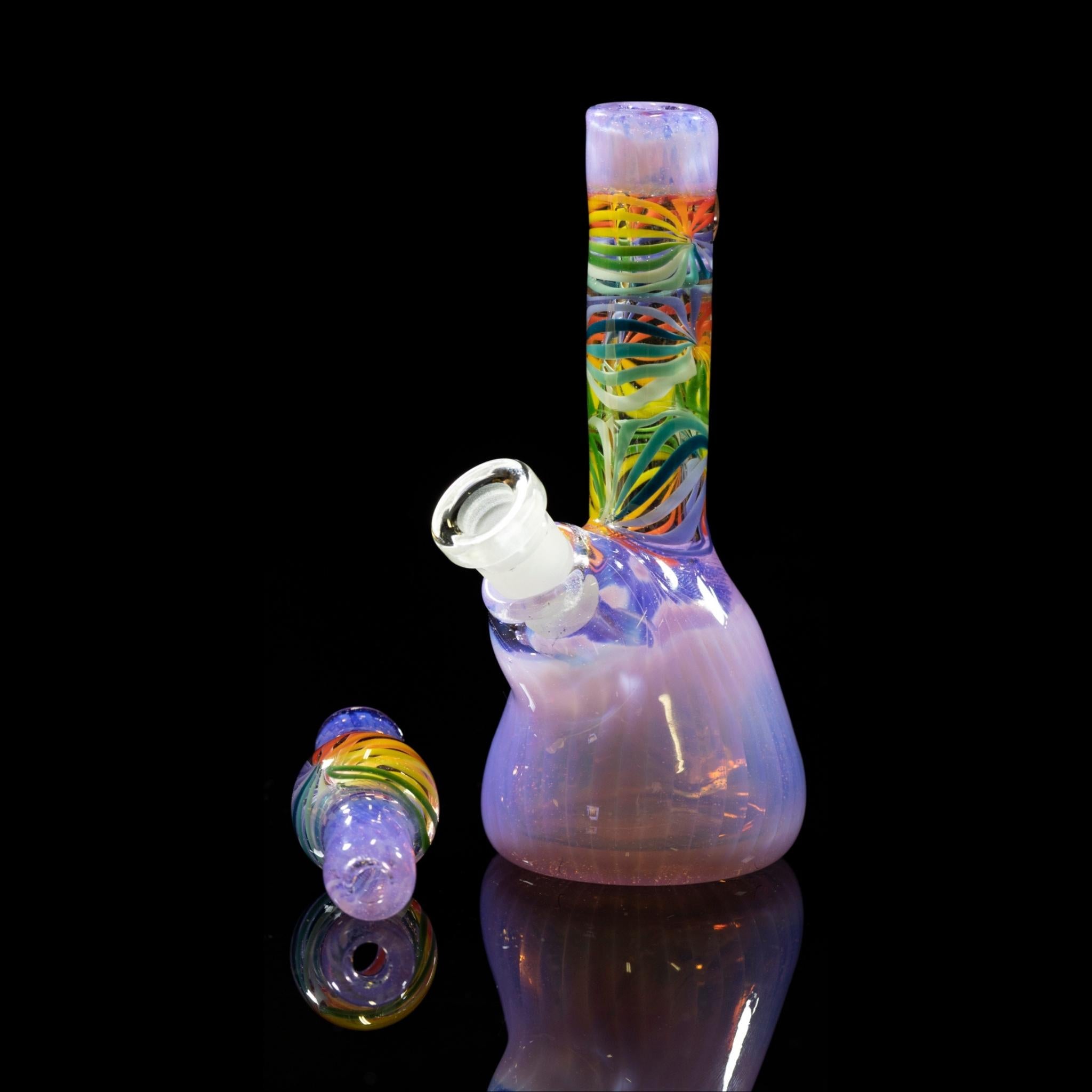 Peejay Glass - Lavender Rainbow