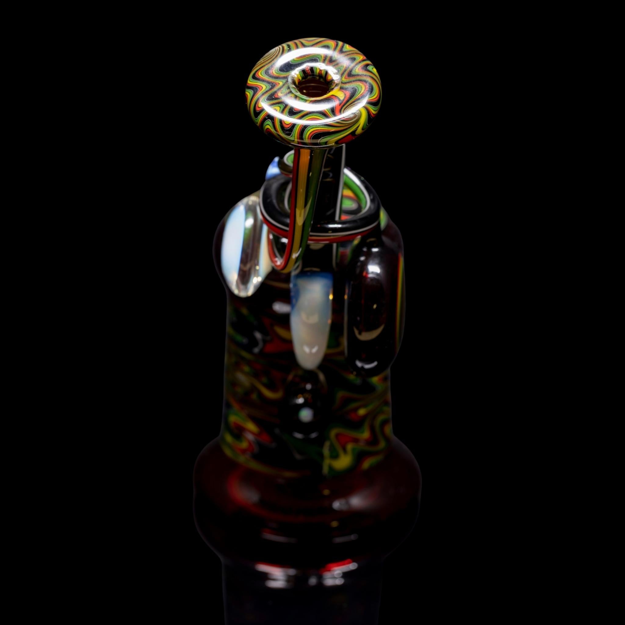 Pomegranate Paired with Rasta Galaxy Tubing