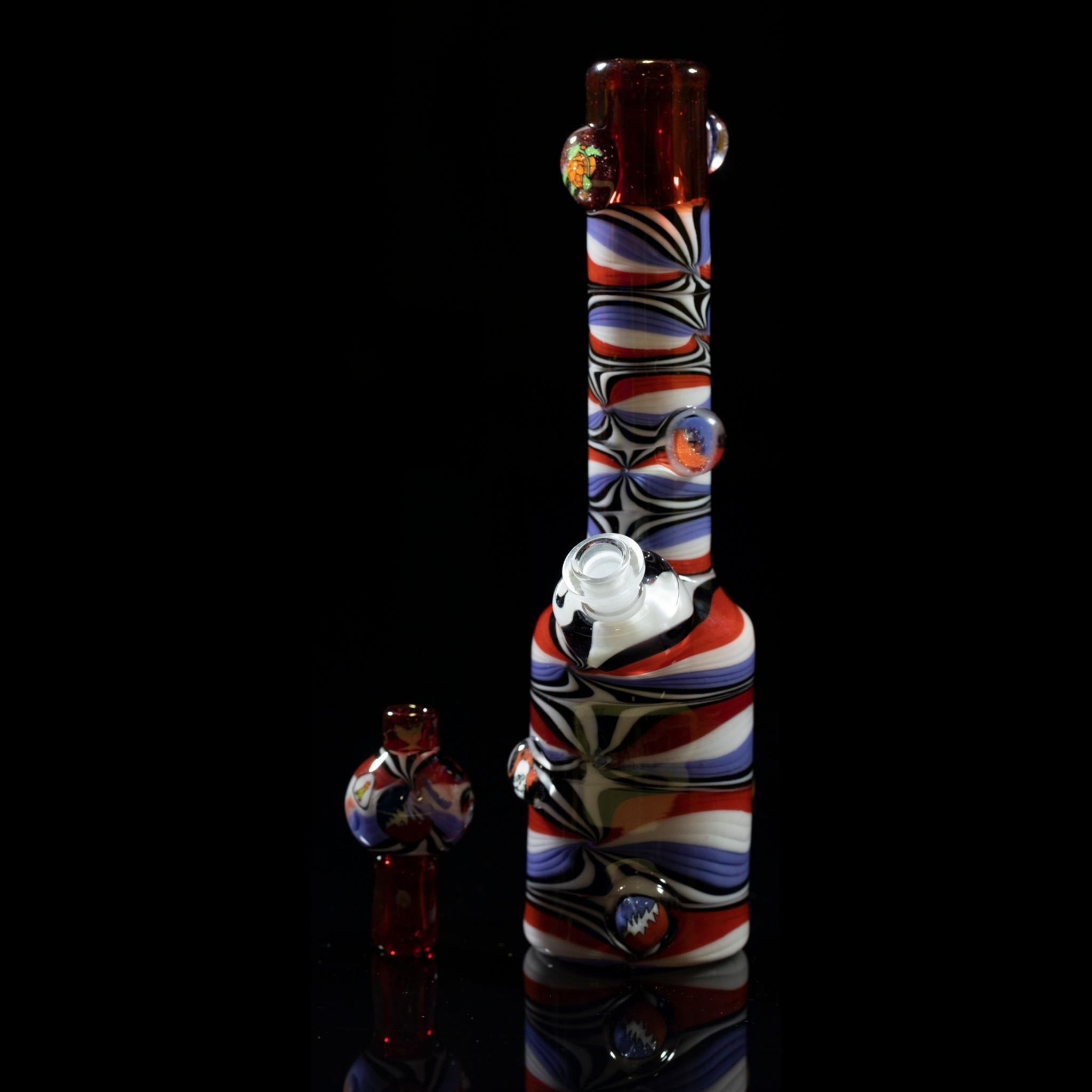 Peejay Glass - Red Bands