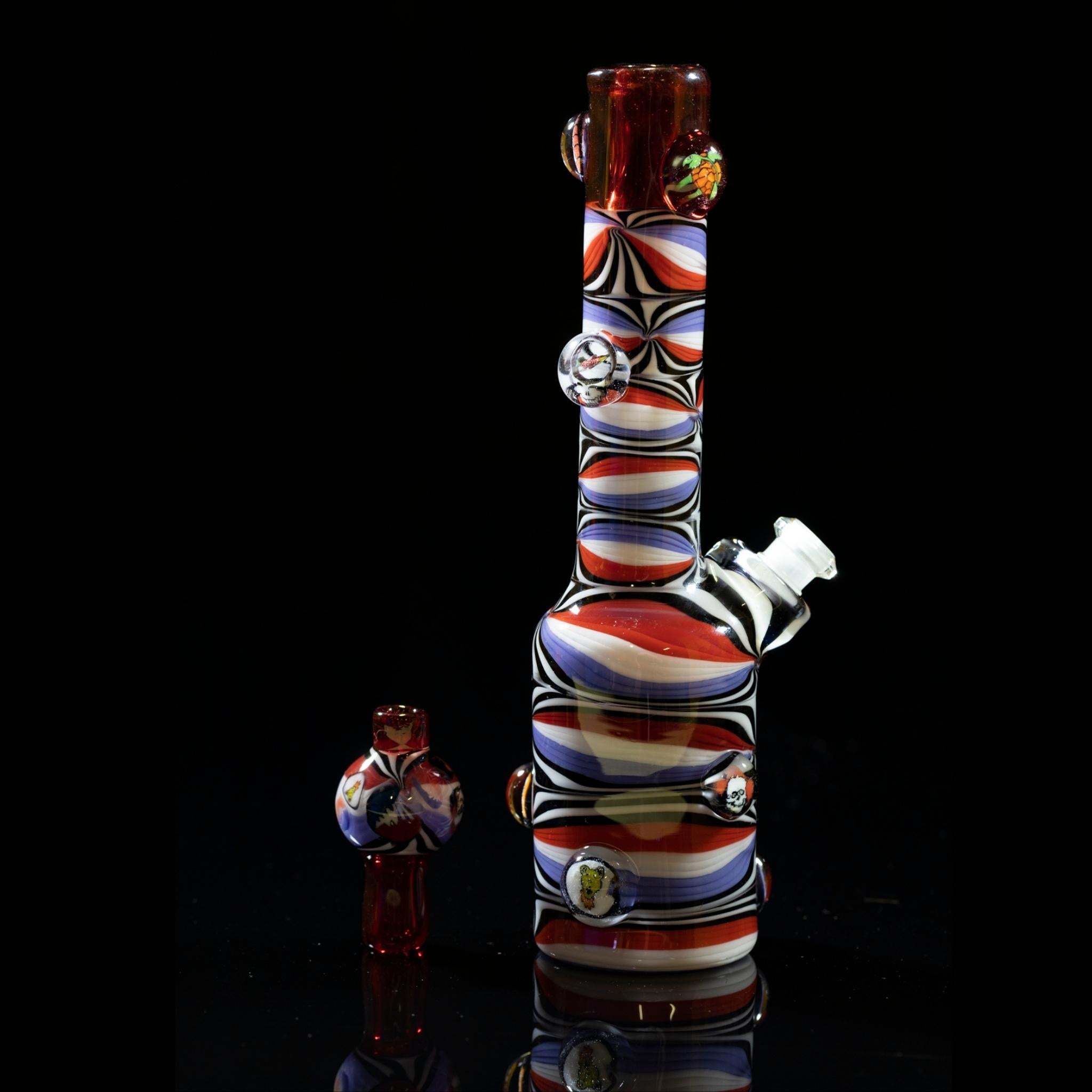 Peejay Glass - Red Bands