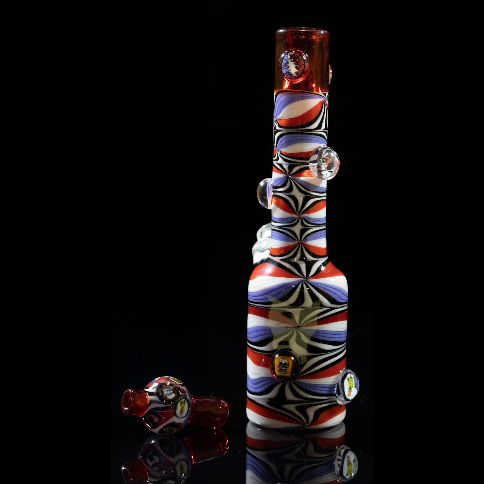 Peejay Glass - Red Bands