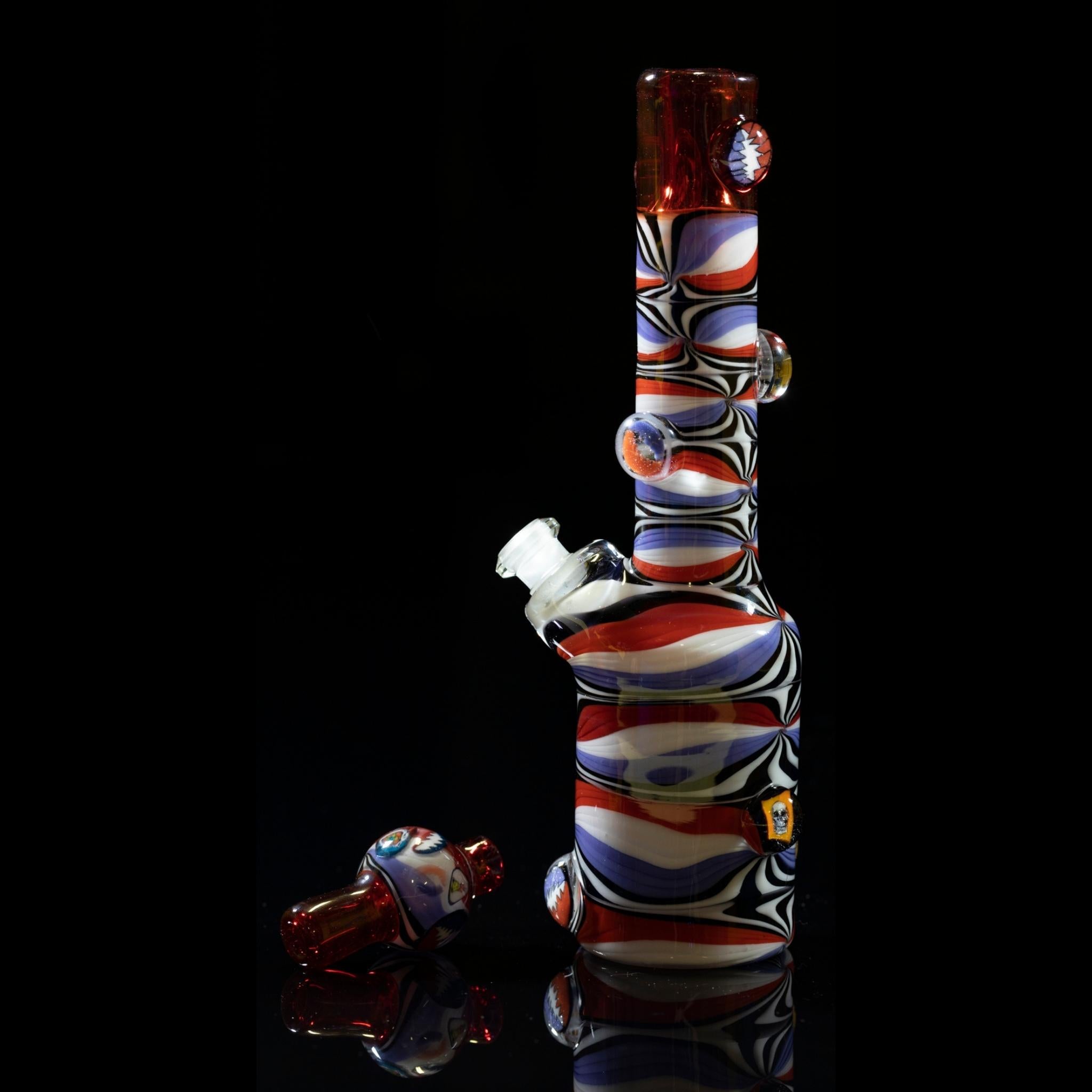 Peejay Glass - Red Bands