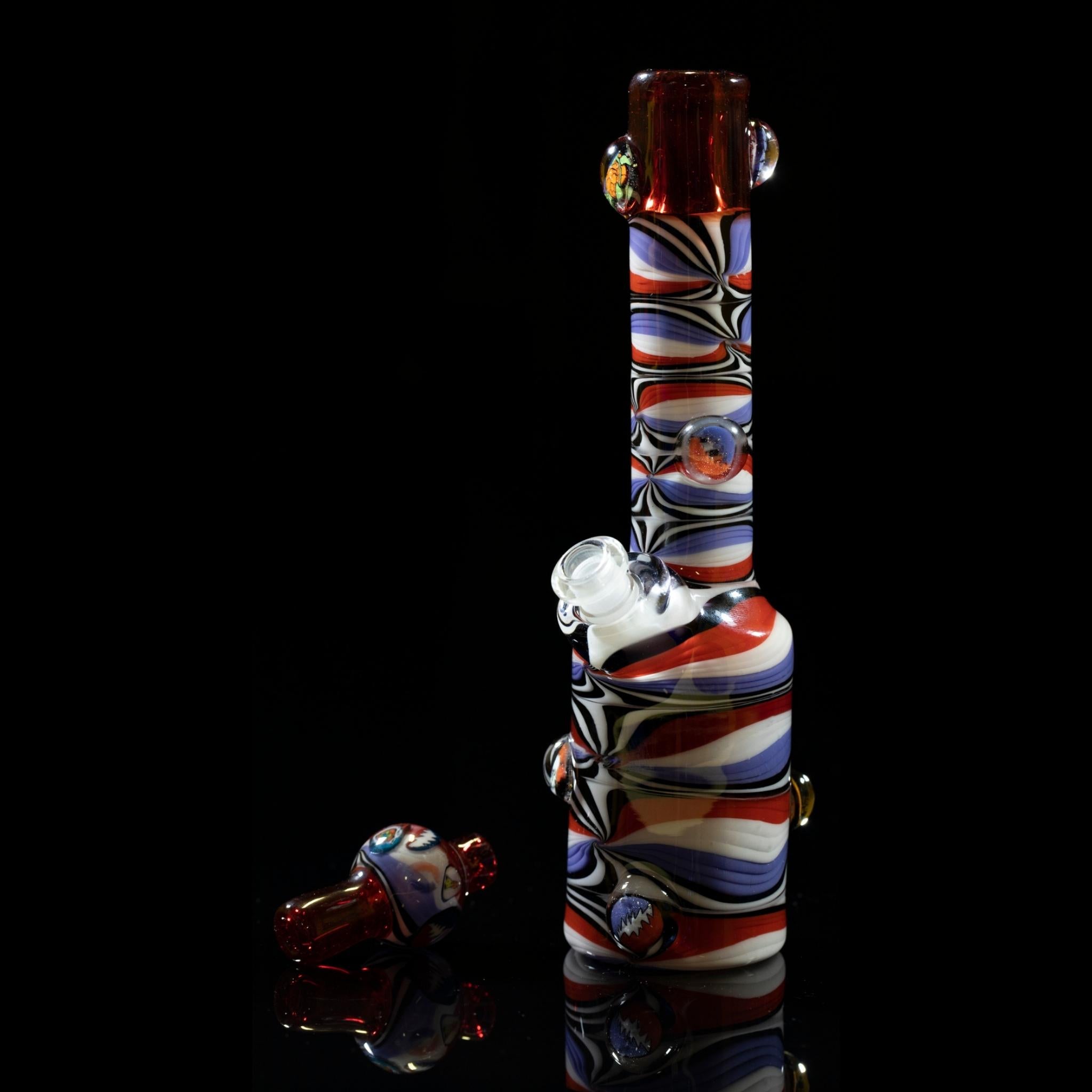 Peejay Glass - Red Bands
