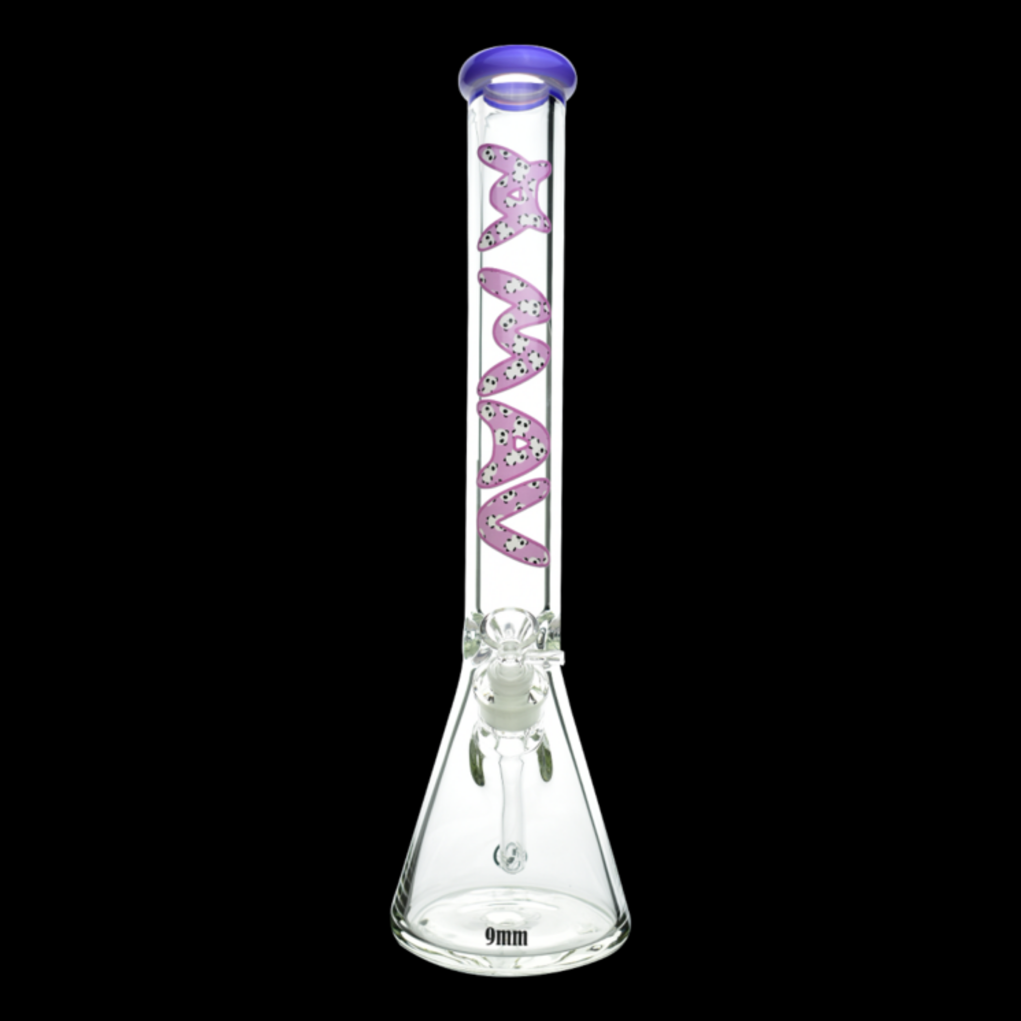 18" x 9mm Panda Bear Specialty Slab Beaker Bong