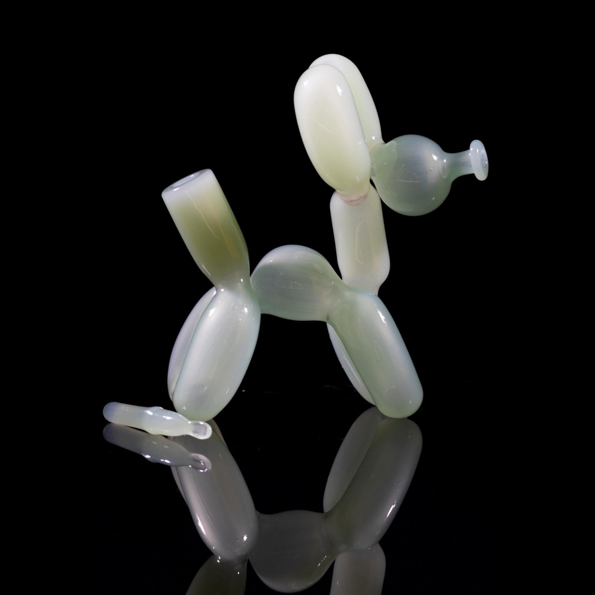 Balloon Dog - Green/White