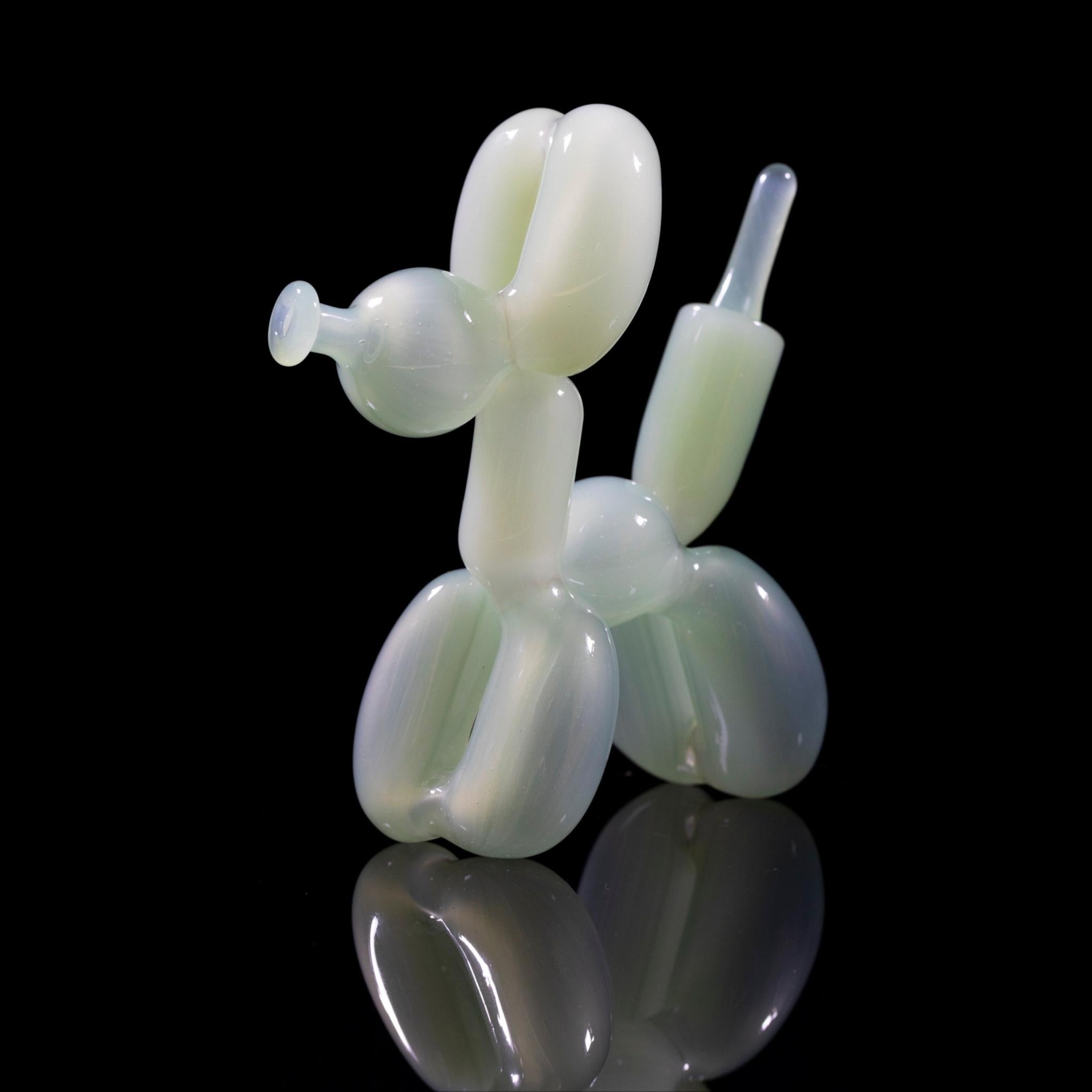 Balloon Dog - Green/White